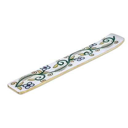 Bless-International Traditional-Handmade-Burner Wooden-Incense-Stick-Holder Ash-Catcher-Stand for-Aromatherapy-Meditation-Yoga (Inner Peace) 10 Inches, Pack of 2 - color: Inner Peace,10 Inch, size: Two Holders