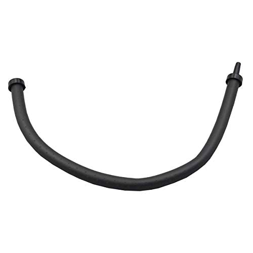 COMOK 10mm Diameter Rubber Tube Aquarium Air Curtain Bubble Air Diffuser Flexible Air Bubble Rubber Tube for Aquarium Fish Tank, Black, Long (20cm/8") - size: 20cm/8"