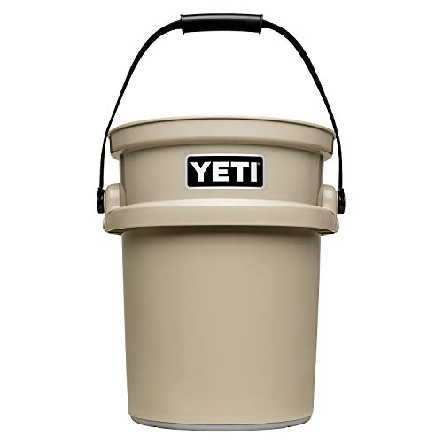 YETI Loadout 5-Gallon Bucket, Impact Resistant Fishing/Utility Bucket - color: Tan