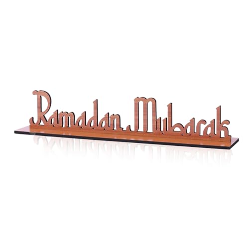 Ramadan Centerpieces Decorations,Eid Mubarak Table Decor,Happy Ramadan Kareem Signs,Detachable Tabletop Party Supplies