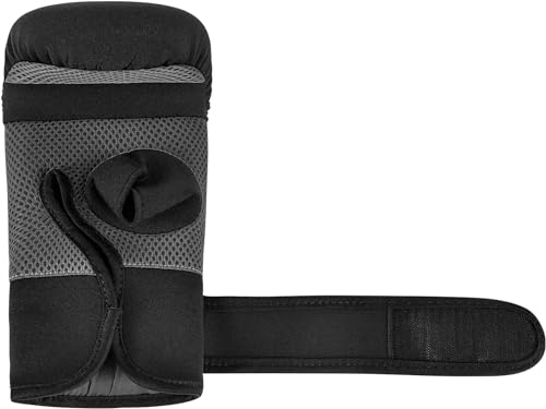 MaxxMMA Neoprene Washable Heavy Bag Gloves - Boxing Punching Training - color: Black, size: Large-X-Large