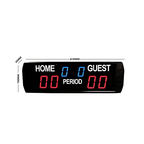 Digital Timer, Electronic Scoreboard Basketball & Timer Shot Portable Tabletop Wall Mount Digital with App Control Aluminum LED for Football,for Home Gym