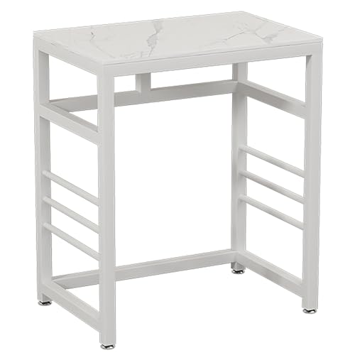 Robot Vacuum Stand Cabinet,Sweeping Robot Storage Rack,Entryway Hallway Robot Vacuum Cleaner Shelf,Small End Tables for Bathroom,Multi-Functional Fish Tank Stand(White,40*40cm/15.7*15.7"-2) - color: White, size: 40*40cm/15.7*15.7"-2