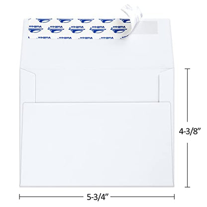 ValBox A2 Invitation Envelopes 100 Qty 4.375x5.75" White Envelopes Self Seal for Invitations, Photos, Wedding, Announcements, Thank you Notes, RSVP, Greeting Cards | 4-3/8 x 5-3/4 Inches(A2) - color: White, size: A2 (4.375 x 5.75 Inches)