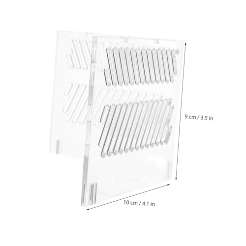 Toyvian Aquarium Divider Acrylic Grid Board for Fish Tank Isolation Pump Guards Betta Fish Tank Divider Suction Cups Accessories