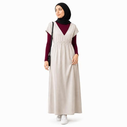 AMAL Muslim Arm Hijab Cotton Cropped Bolero Top for Women, Long Sleeve Mock Neck Modest Layering Shrug - color: Burgundy, size: 3X-Large