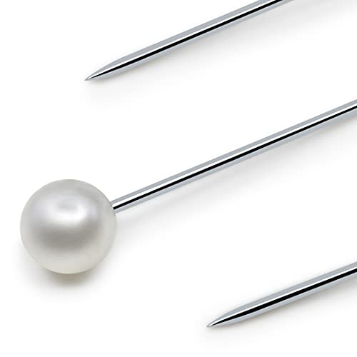 Dritz 132 Pearlized Pins, Petite, White, 3/4-Inch (150-Count) - color: White, size: 3/4-Inch, style: 150-Count