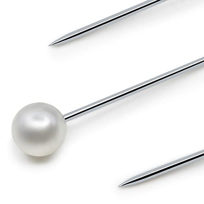 Dritz 132 Pearlized Pins, Petite, White, 3/4-Inch (150-Count) - color: White, size: 3/4-Inch, style: 150-Count
