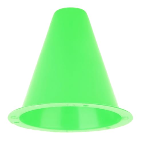 10PCS Soccer Training Cone, Sport Training Marker Cone Plastic Traffic Cones Disc Cones Barriers for Soccer, Skating, Football, Basketball - color: Green