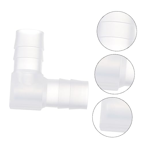 SOLUSTRE 10pcs L Shaped Plastic Hose Connector Sturdy Elbow Fitting for Garden and Aquarium 1/2 Inch Barbed Adapter for Flexible Tubing