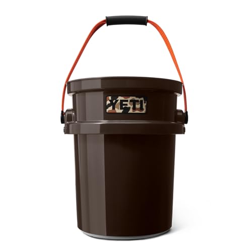 YETI Loadout 5-Gallon Bucket, Impact Resistant Fishing/Utility Bucket - color: Wetlands Brown