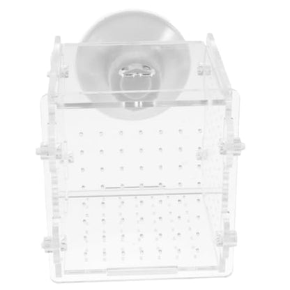 COHEALI Fish Isolation Case Acrylic Breeding Box 8x8x8.8 Cm Aquarium Nursery Divider for Betta Guppy Shrimp Hatchery Tank