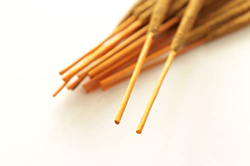 Indian Temple Incense Sticks - Artisan Masala Incense - Handrolled Long Burning Extra-Thick Sticks - Divine Scent for Home & Meditation - 100 gm