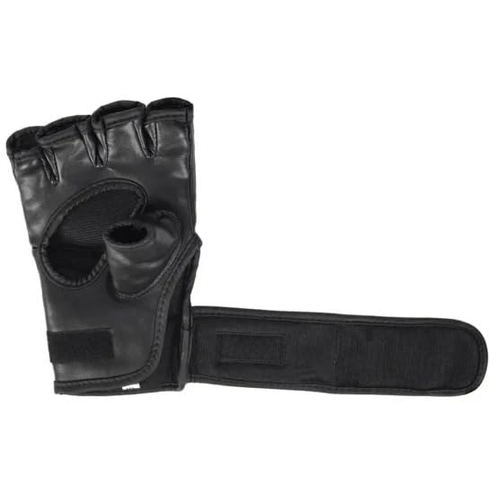 MMA Grappling Gloves: Durable Maya Hide Leather, PC-3 Shock Padding & Quick-EZ Wrist Support - size: X-Large
