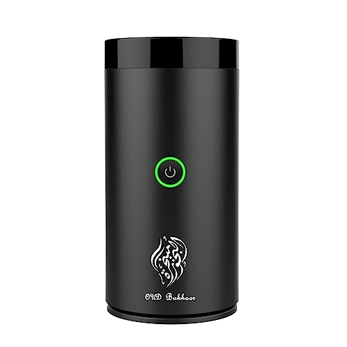 Car Electric Incense Burner, Electric Incense Burner, Portable USB Rechargeable bakhoor Burner for Home Use (Black-1)