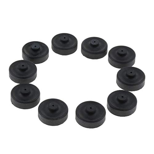 homozy 10pcs Rubber Cup Parts Diaphragm Air Pump for Aquarium Fishing Pump Replace, Black, 2