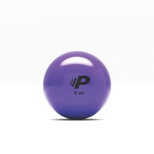 Simple Plyometric Weighted Ball | Baseball & Softball Training Ball | Arm Strength & Pitching | Durable PVC Shell with Sand Fill - size: 5oz
