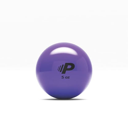 Simple Plyometric Weighted Ball | Baseball & Softball Training Ball | Arm Strength & Pitching | Durable PVC Shell with Sand Fill - size: 5oz