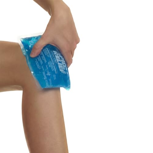 Rapid Relief Gel Ice Pack, Reusable Cold Pain Relief, Small 4x6 Inch 1 Ct | For Injuries, Heat Pack with Gel that Stays Flexible When Frozen, Cold Therapy for Knee, Elbow and Muscle Aches, 4x6 Inch - size: 4 x 6 Inch