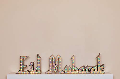 Marquee Signs Package – Eid Mubarak, Ramadan, and Mubarak Designs | Battery & USB Operated with Timer | Ramadan Eid Decorations for Home | Ramadan Mubarak Decor