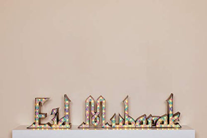 Marquee Signs Package – Eid Mubarak, Ramadan, and Mubarak Designs | Battery & USB Operated with Timer | Ramadan Eid Decorations for Home | Ramadan Mubarak Decor