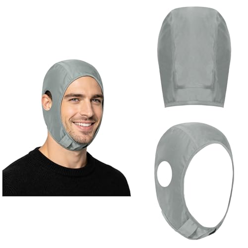 Women Men Full Cover Wrestling Headgear Grappling Hair Cap with Open Ears for Going Out Yoga - color: Grey