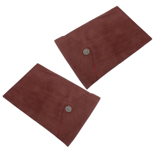 Angoily 2pcs Corduroy Bible Carrier Bag Traditional Tibetan Patterns, Portable and Spacesaving Religious Text Storage Pouch for Temple and Home Use