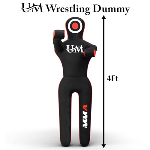 UM Supplies Premium Grappling Unfilled Wrestling Multipurpose Dummy for MMA, BJJ, Judo, Karate, Jiu Jitsu,Punching Dummy | Unmatched Quality PC Fabric- (Unfilled)