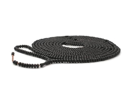 1000 Beaded Matt Black Olive Wood Tasbih Tasbeeh with Counter Misbaha Islamic Gift Tasbih Prayer Beads Tesbih 5x7 mm for Dhikr
