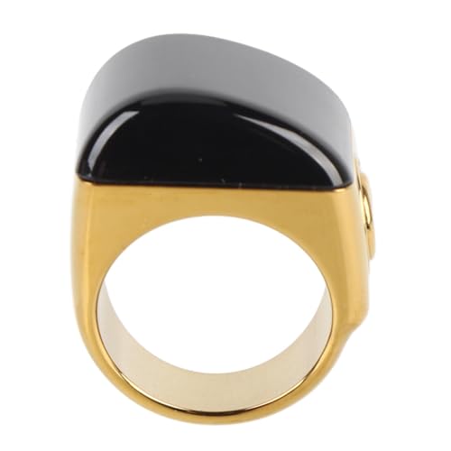Smart Ring Counter Zinc Alloy Smart Tasbih Ring IP67 Digital Rechargeable Finger Counter Prayer Time Reminder Unisex (20mm) - size: 20mm