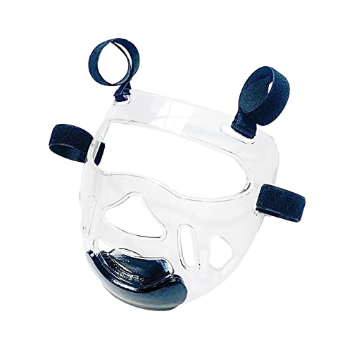 Clear Taekwondo Mask for Adult Martial Arts Headgear with Detachable Face Shield - Thick Padded Protection for Karate, Boxing, Sparring, Muay Thai, Kickboxing Training