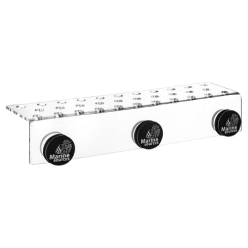 Marine Sources Fish Tank Aquarium Supplies Acrylic Magnetic Coral Frag Rack - for 15mm Glass Thickness (CRB-M-32) - size: CRB-M-32