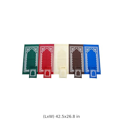 5 Pcs Prayer Mat Set, Portable Non-Woven Fabric Travel Praying Mat, 42.5 x 26.8 in, Disposable for Home, Outdoor, Business Trip