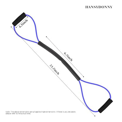 𝐇𝐀𝐍𝐒𝐘𝐃𝐎𝐍𝐍𝐘 Boxing Resistance Bands for Explosive Strength and Speed Training - Enhance Your Boxing Skills Anywhere, Anytime - color: Blue (25LB)