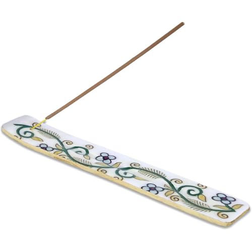 Bless-International Traditional-Handmade-Burner Wooden-Incense-Stick-Holder Ash-Catcher-Stand for-Aromatherapy-Meditation-Yoga (Inner Peace) 10 Inches, Pack of 1 - color: Inner Peace,10 Inch, size: One Holder