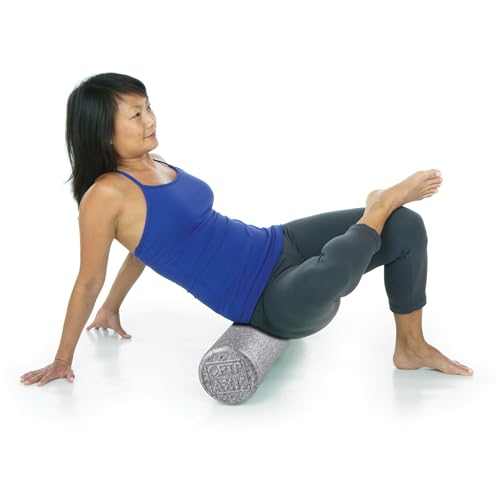 OPTP Silver AXIS Foam Roller - Moderate Density, Eco-Friendly, Durable Foam Roller for Physical Therapy and Exercise, Deep Tissue Muscle Relief, and Workout Recovery (36-Inch Round) - size: 36"