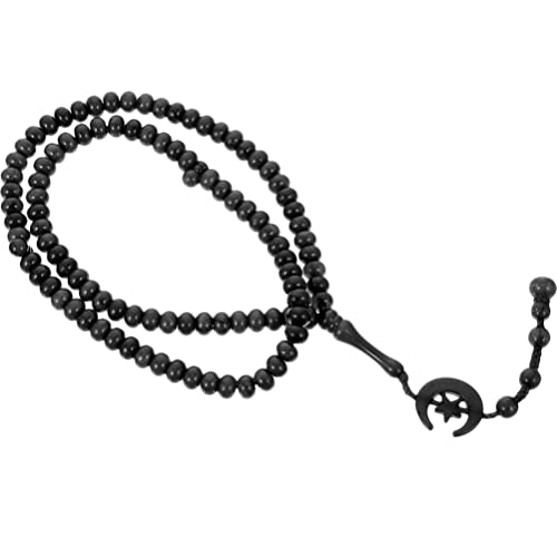 COHEALI Muslim Tasbih 99 Beads - 19.68In Islamic Prayer Beads, Handheld Misbaha with Traditional Tassels for Salat & Meditation, Spiritual Gift for Ramadan, Eid & Hajj
