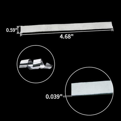 Lead Sheet, Fishing Soft Lead Sheet Strips for Fishing, Plant Anchors/Weights - size: 1mm 21-24PCS