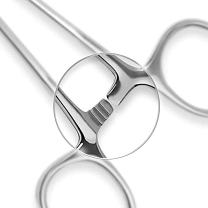 Ultimate Hemostat Set, 6 Piece Ideal for Hobby Tools, Electronics, Fishing and Taxidermy - 8", 6.25" and 5", Stainless Steel, Curved & Straight - size: 8", 6.25" & 5" - Curved & Straight
