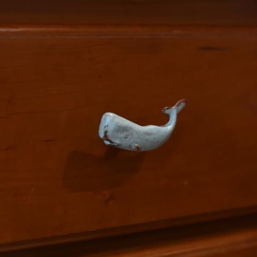 Sea Foam Green Nautical Whale Dresser Pull Blue Drawer Knob Kitchen Cabinet Hardware Coastal Beach Home Decor