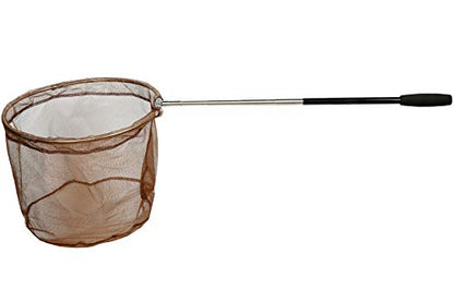 RESTCLOUD Bait Net and Fishing Landing Net with Telescoping Pole Handle Extends to 59 inches - color: Brown