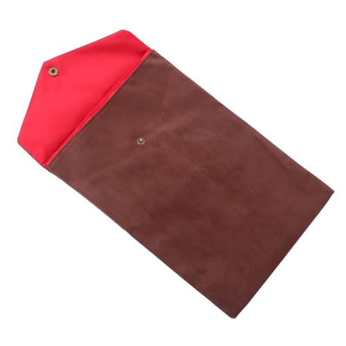 Buddhist Scripture Bag Coffee Color Velvet Pouch Bible Book Cover Storage Organizer for Travel and Religious Texts