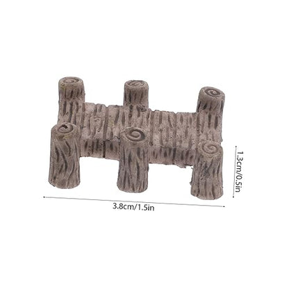 Abaodam 12pcs Mini Resin Bridge Model DIY Landscape Decor Miniature Bridge Statue for Aquarium