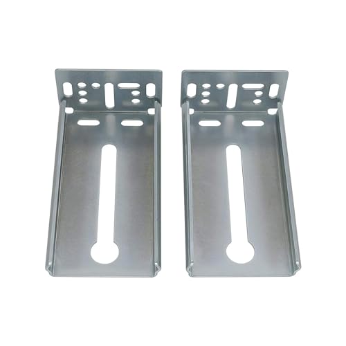 LONTAN Rear Mounting Brackets for 1.77 Inch 45mm Drawer Slides (10 Pairs) | Zinc Plated Cold Rolled Steel Heavy Duty; Face Frame Cabinet Socket; 2.75 Inch Depth Extension; Easy Screw On Replacement - color: Silver, size: 1.77 Inch - Mounting Bracket