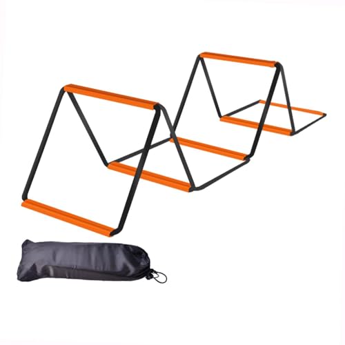 Agility Ladder, Agility Training Equipment, Balance Fitness Training, Football Footwork Ladder, Speed Ladder for Workout - size: 6 Grids With Bag