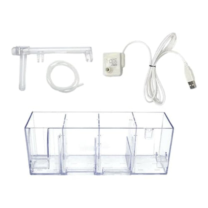 Baoblaze Fish Tank Filter Box,Aquarium Hang on Filter,Circulation Water Cleaning, Fish Tank Accessories Sturdy Silent Water Purifier, B