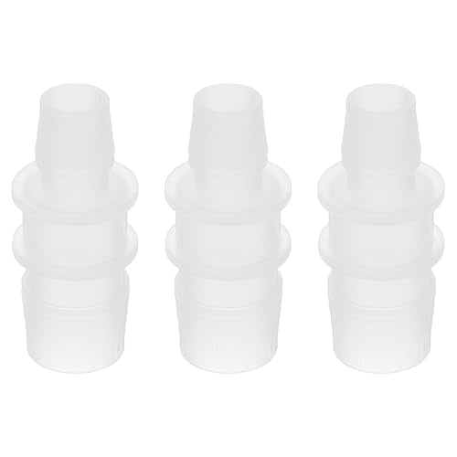 PATIKIL Hose Barb Reducer, 3 Pcs 3/4" to 1/2" Hose ID Connectors Joint Plastic Pipe Fitting Splicer Mender Union Adapter for Air Water Fuel Gas Aquarium, White - size: 3/4" to 1/2"