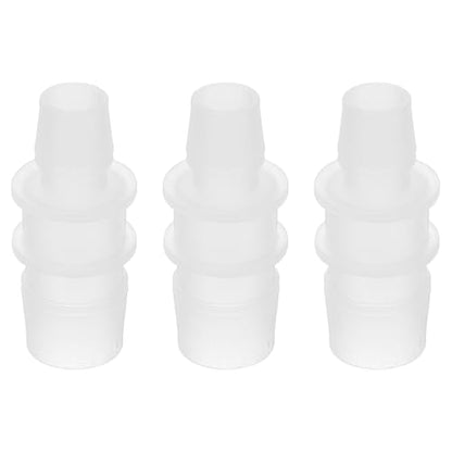 PATIKIL Hose Barb Reducer, 3 Pcs 3/4" to 1/2" Hose ID Connectors Joint Plastic Pipe Fitting Splicer Mender Union Adapter for Air Water Fuel Gas Aquarium, White - size: 3/4" to 1/2"