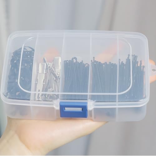 2 Pack Transparent Plastic Bead Organizers (5 Grids),Craft Organizers and Storage Beads Organizer, Art DIY, Crafts Jewelry Storage, Fishing Tackles, Size 5.51 x 3.54 x 1.38 in - size: 5 Grids