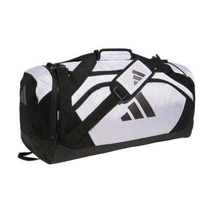 adidas Unisex Team Issue Sports Duffel Bag for Men and Women - color: White/Black/2